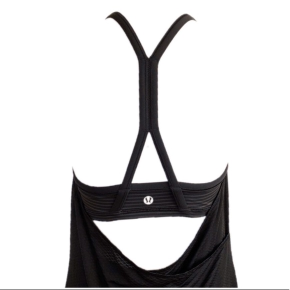L.Lululemon C.Y.B Tank Black / Hyper Stripe Black - Picture 4 of 16